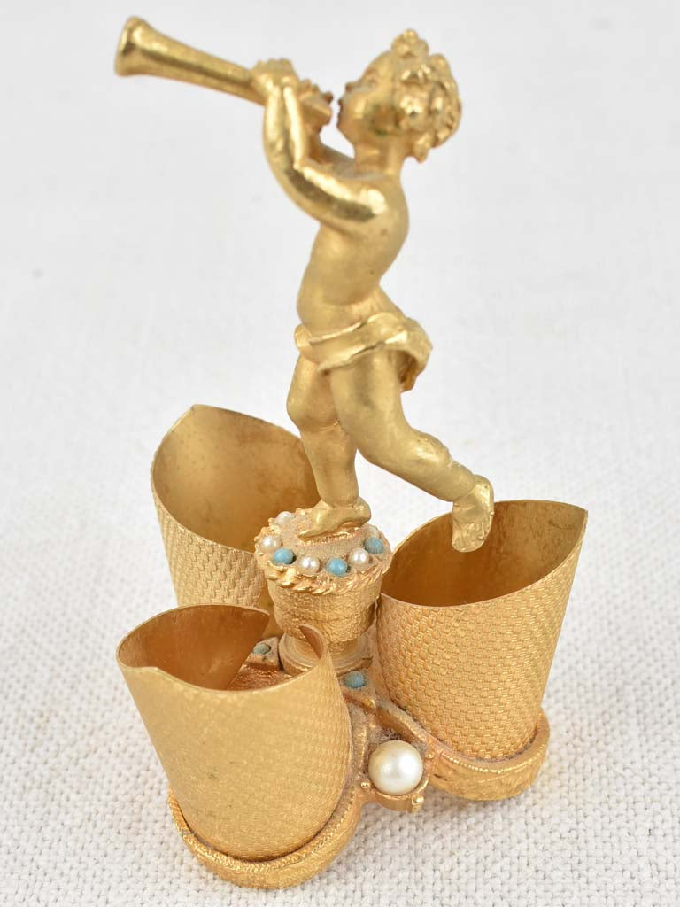 Charming Pearl Accented Matchstick Holder