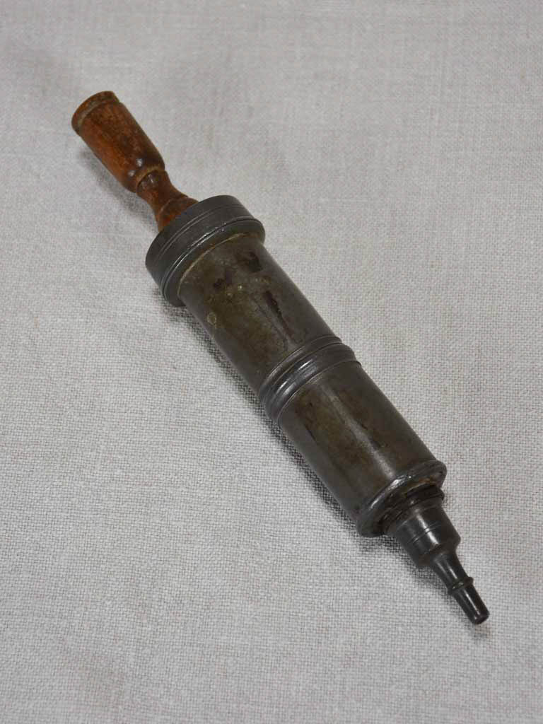 18th Century medical saline syringe 8¾"