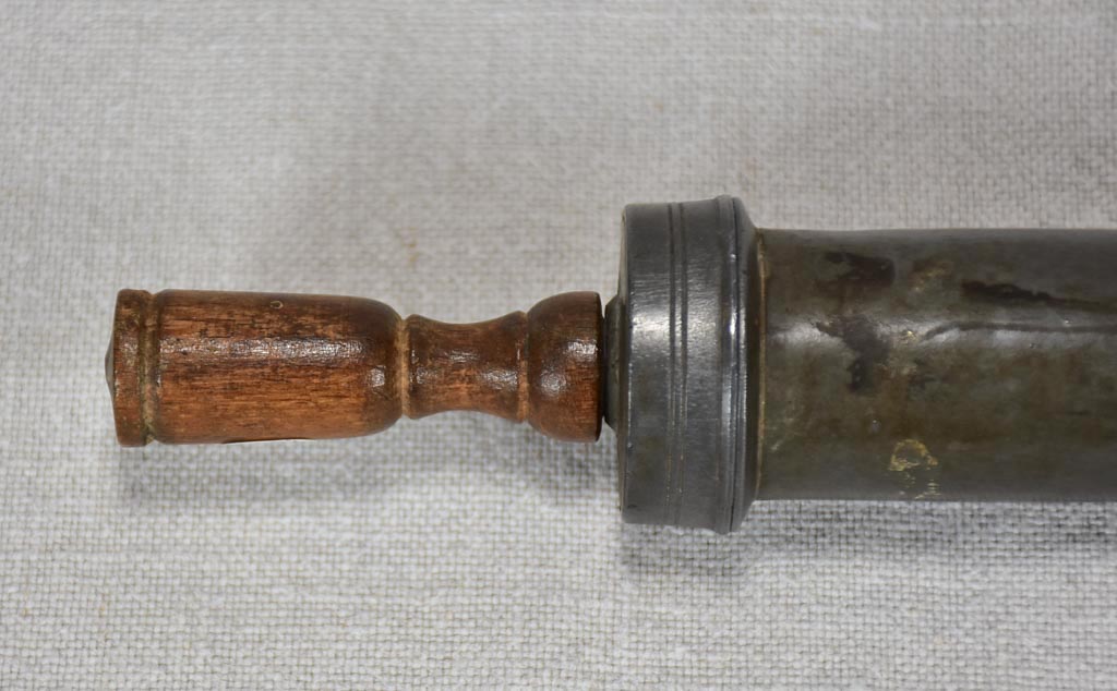 18th Century medical saline syringe 8¾"