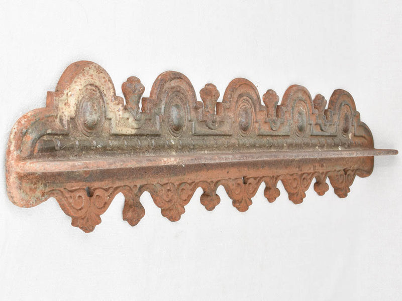 Cast iron spice rack from a bourgeois home 40½"