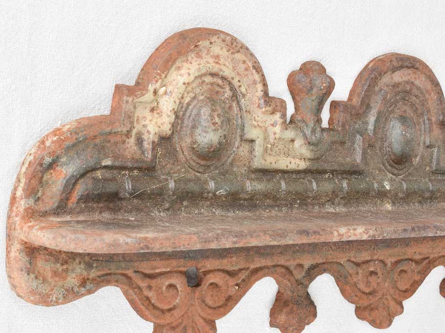 Cast iron spice rack from a bourgeois home 40½"