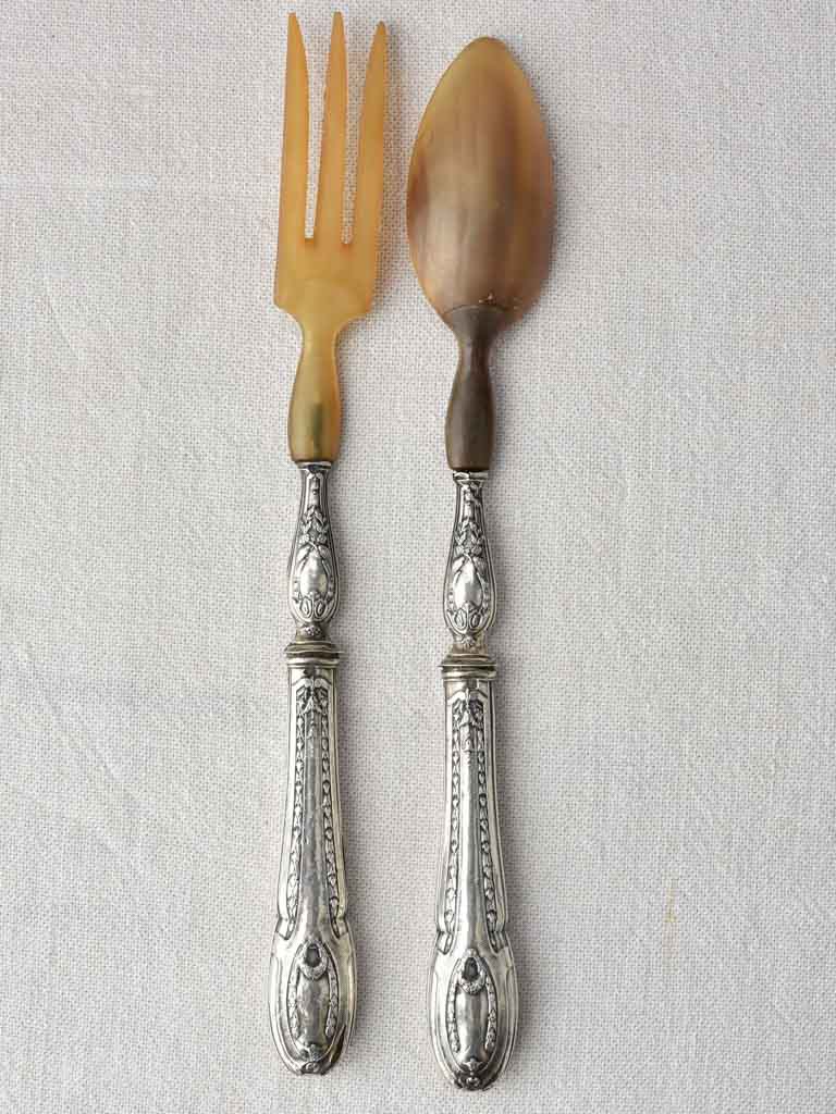 Louis XVI-style silver Salad Servers