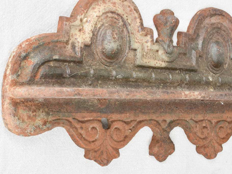 Cast iron spice rack from a bourgeois home 40½"