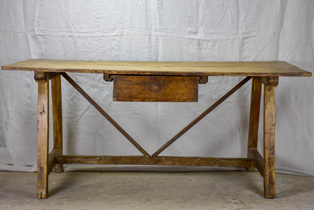 18th Century rustic Spanish kitchen table 30¼" x 69"