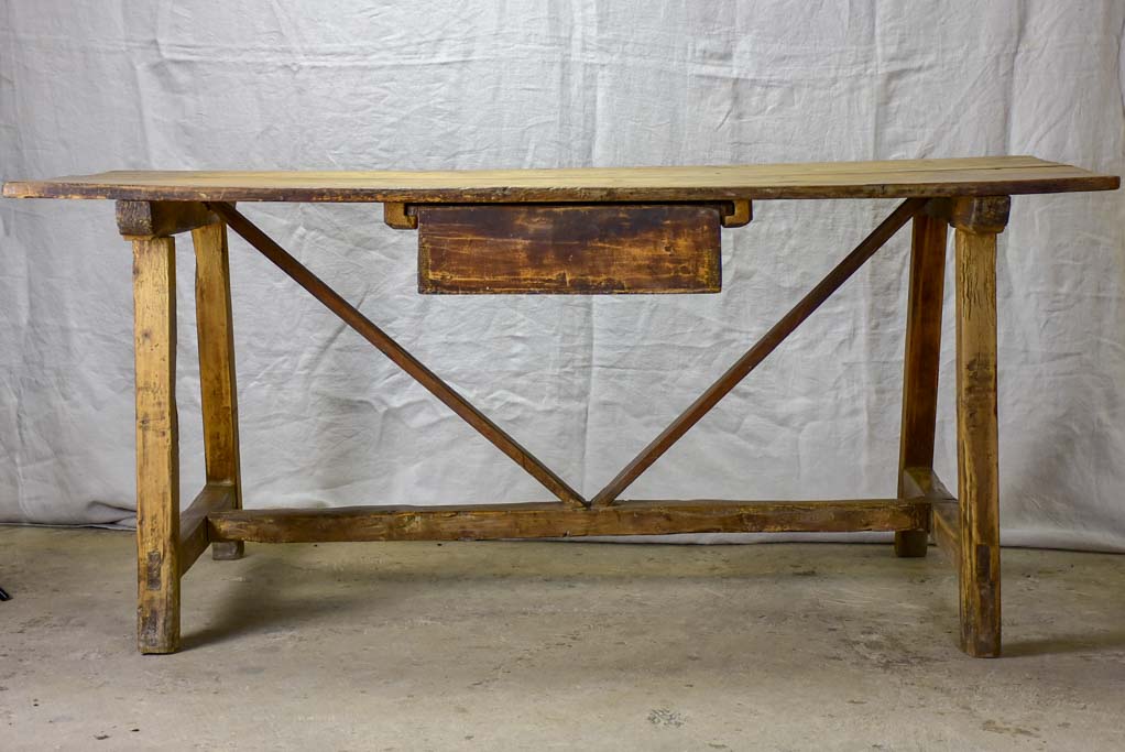 18th Century rustic Spanish kitchen table 30¼" x 69"