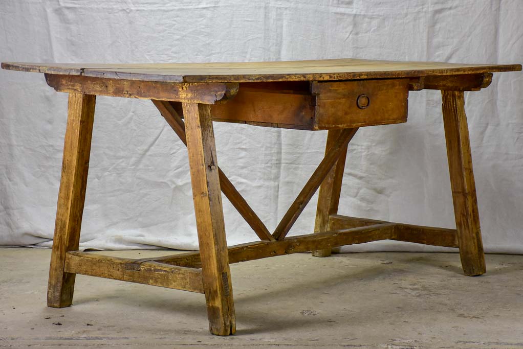 18th Century rustic Spanish kitchen table 30¼" x 69"