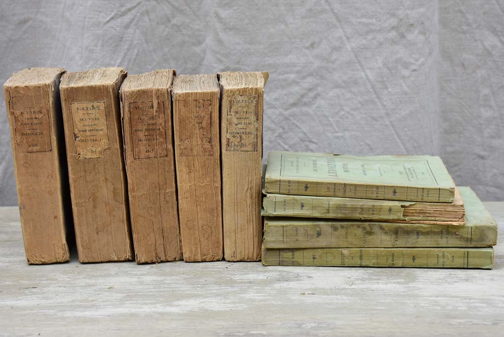 Collection of 19th and early 20th Century books - Voltaire, philosophy and psychology