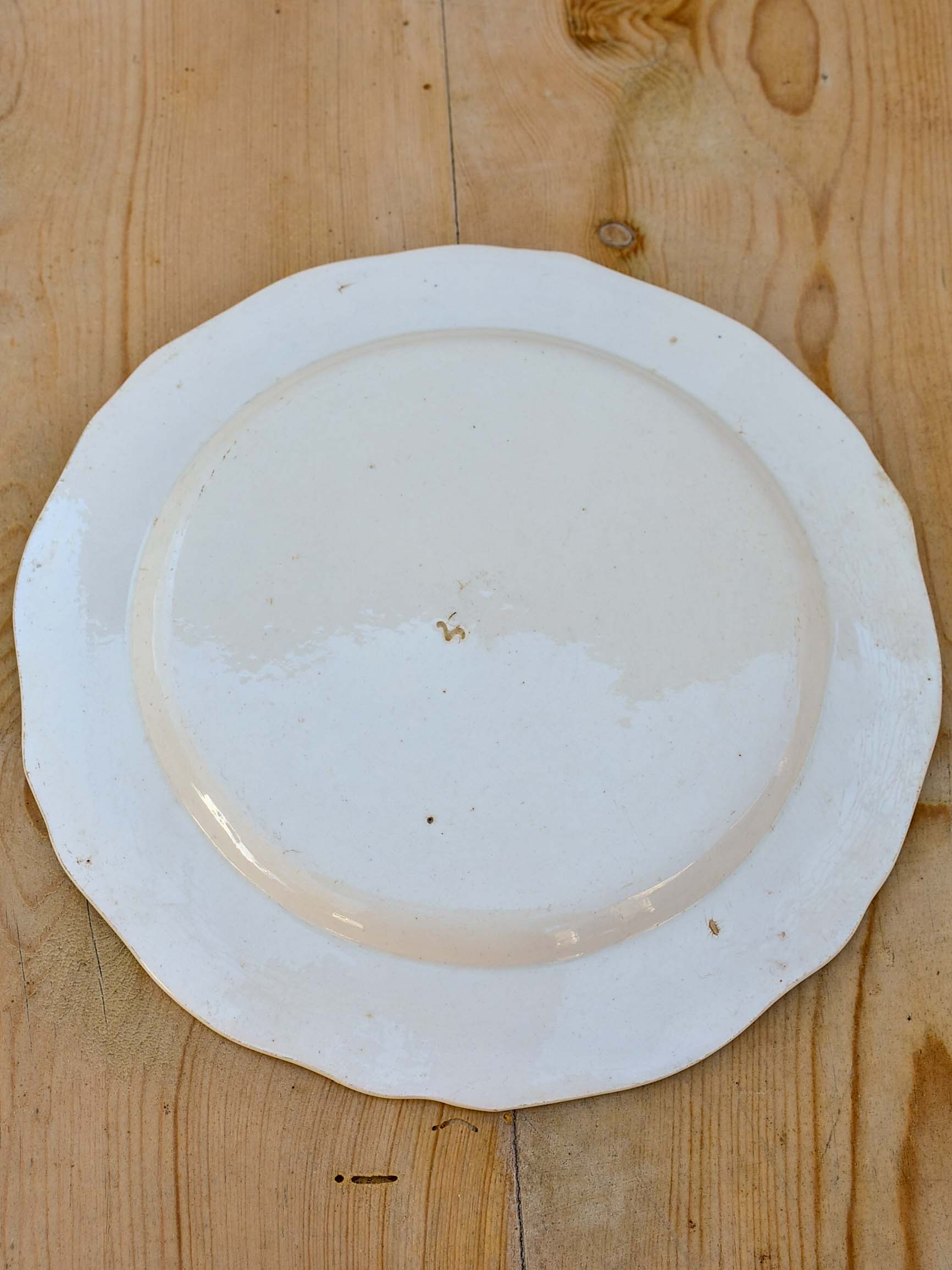 10 antique French ironstone plates