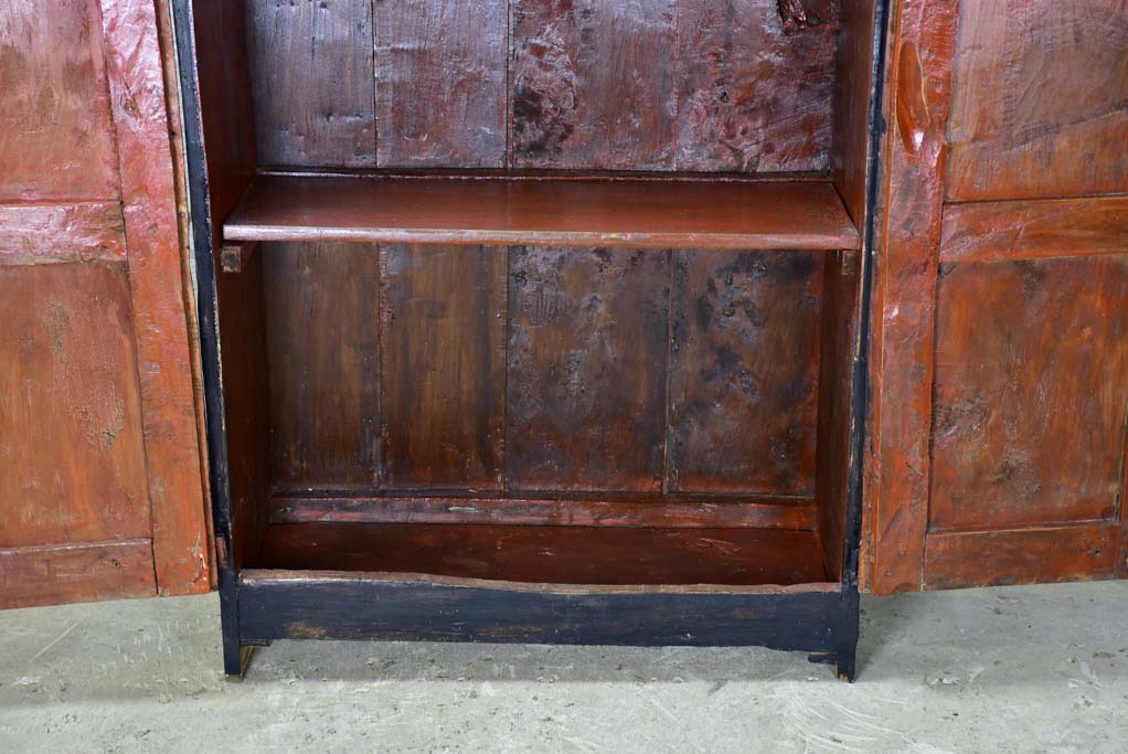 Petite 17th Century Spanish armoire with black patina 38¼"