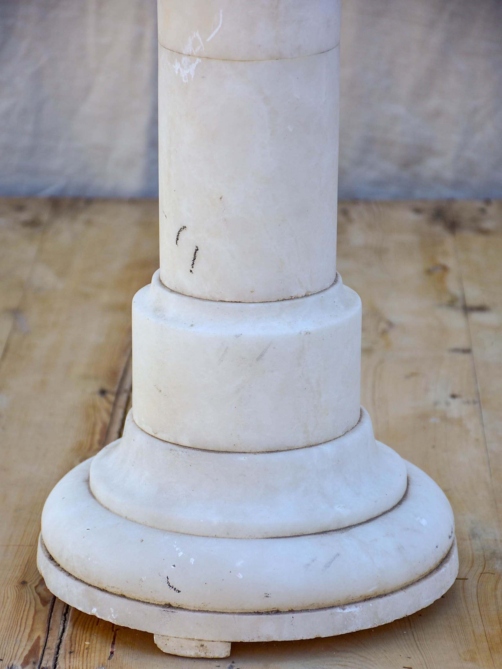 Antique marble pedestal