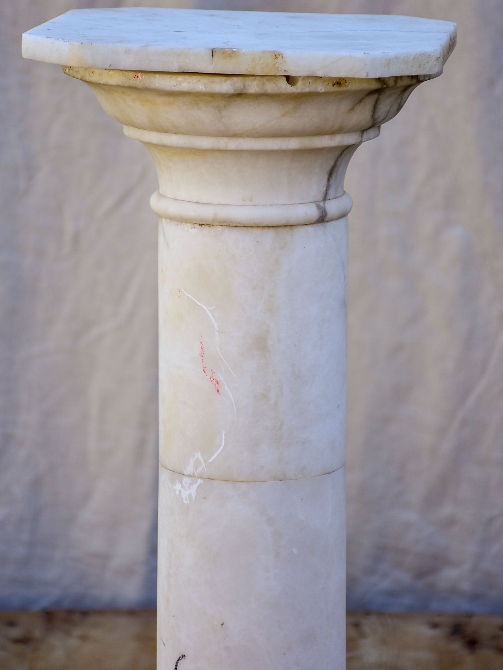 Antique marble pedestal