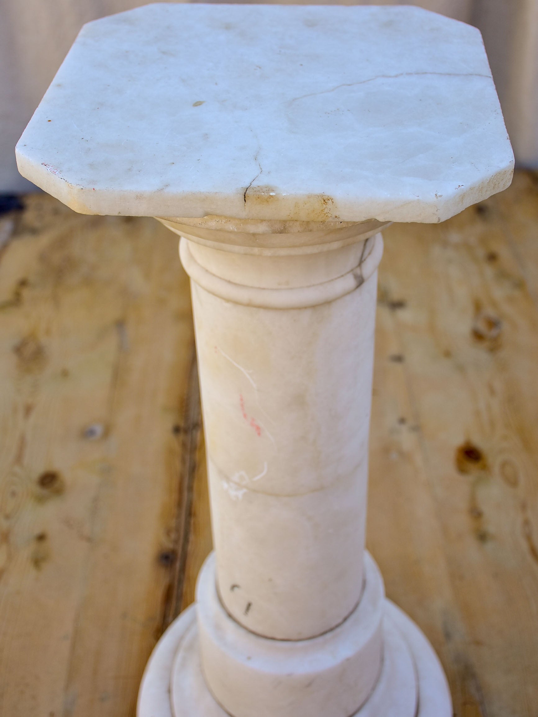 Antique marble pedestal