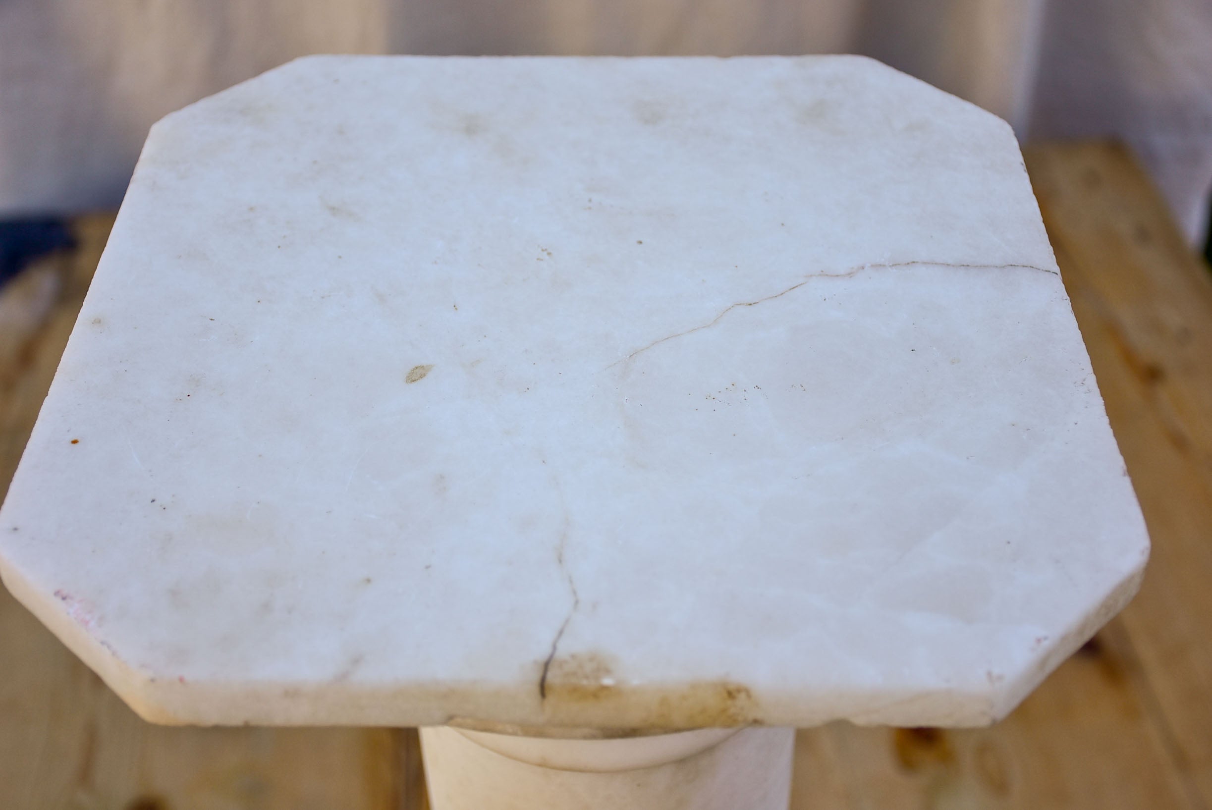 Antique marble pedestal