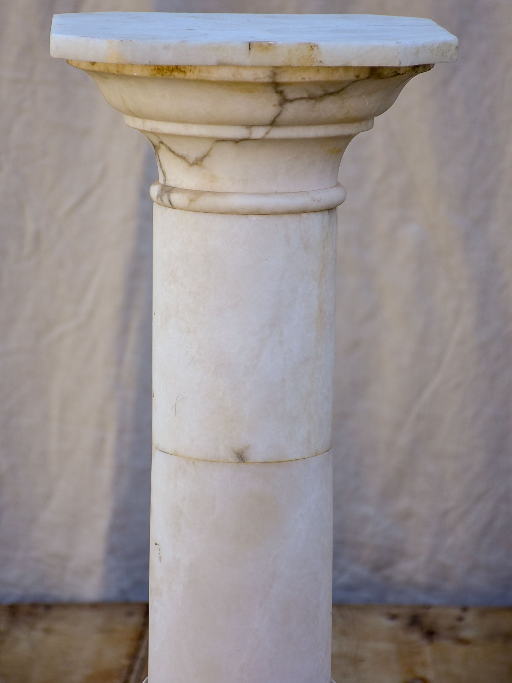 Antique marble pedestal