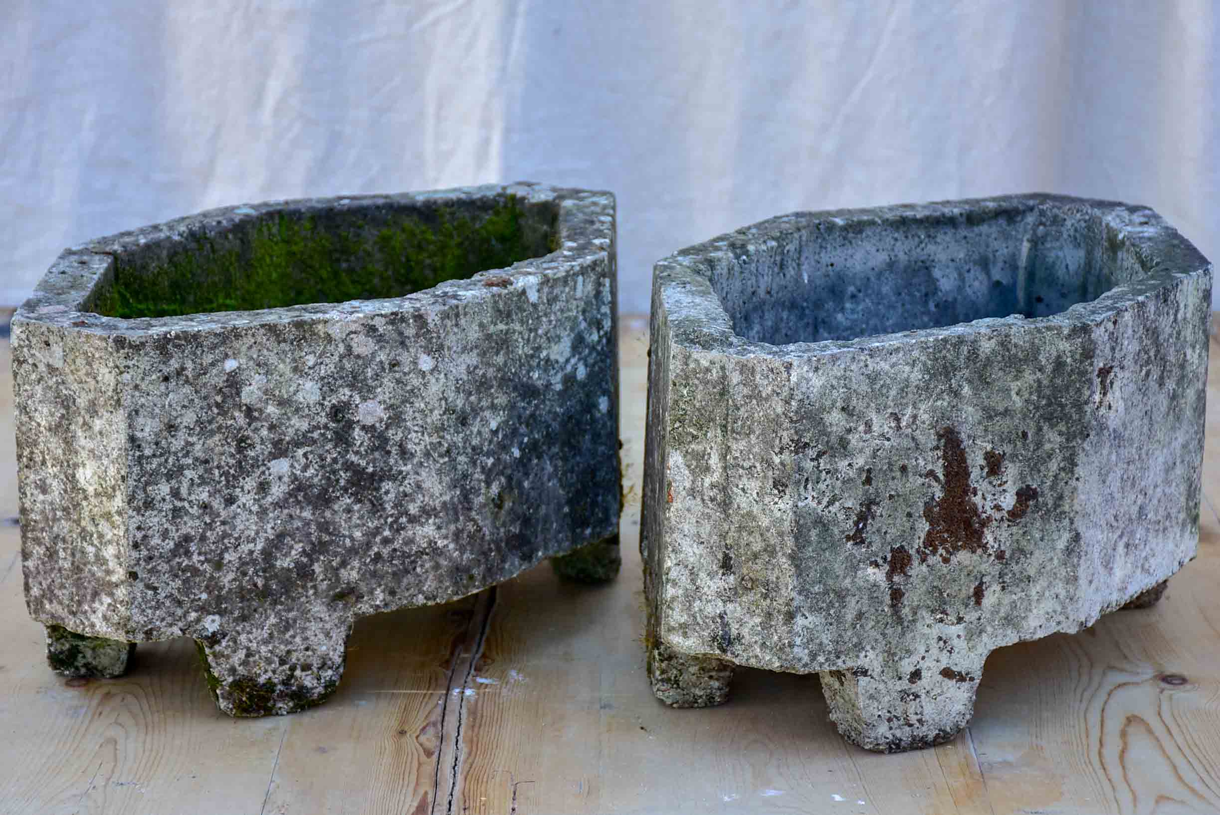 Pair of antique French garden planters