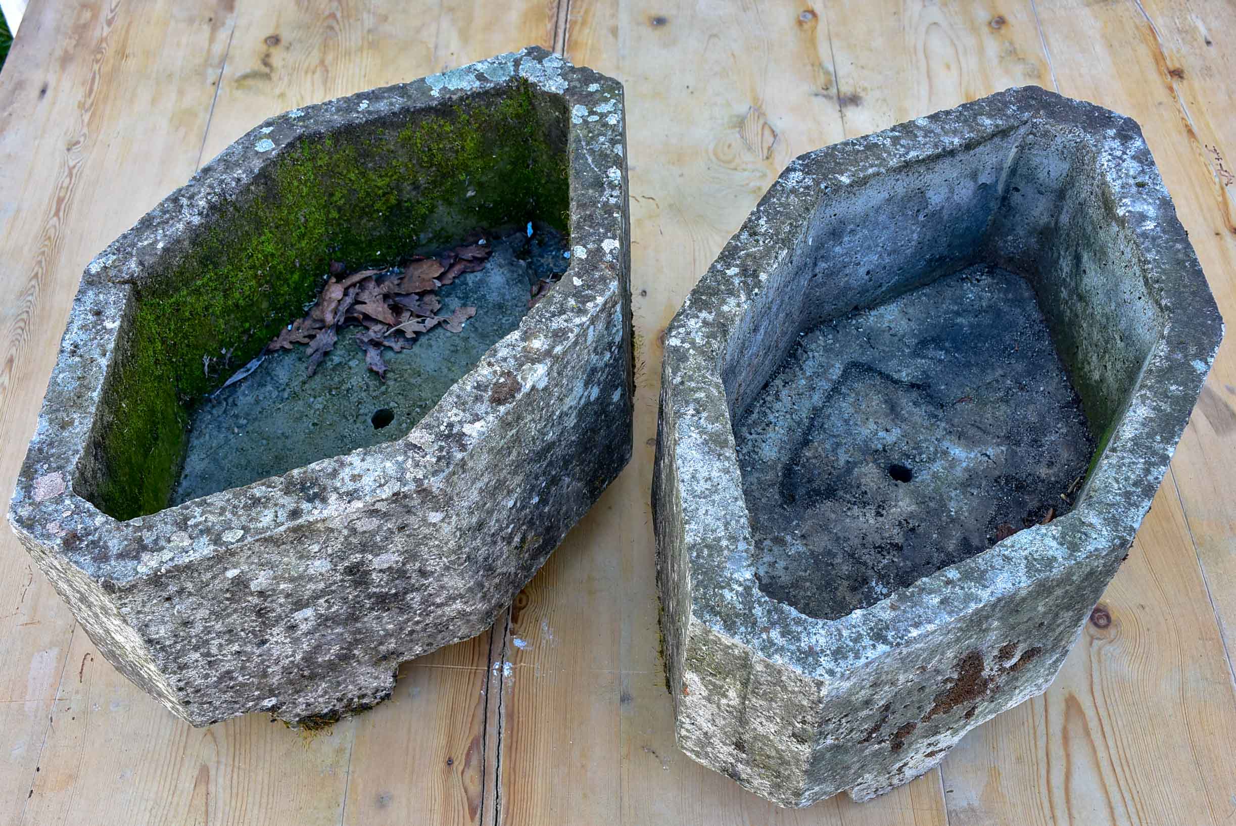 Pair of antique French garden planters