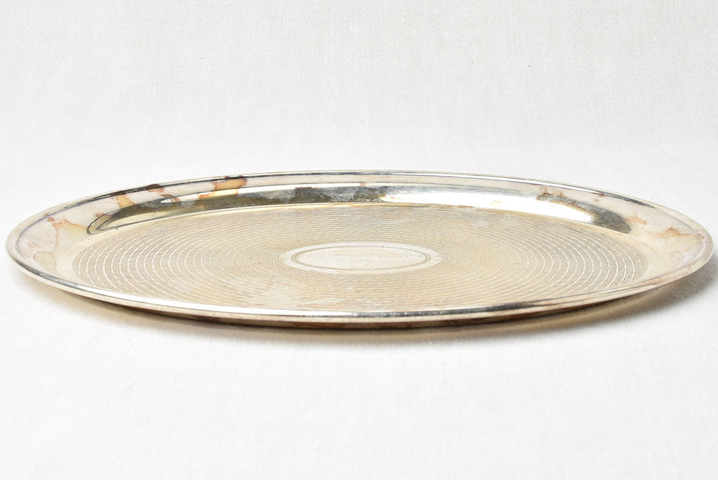 Exquisite silver-plated Art Deco tray