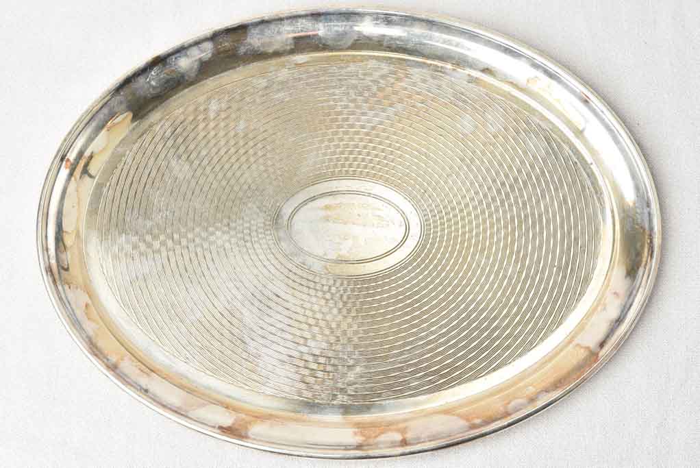 Silver-plated gorgeous Art Deco dish