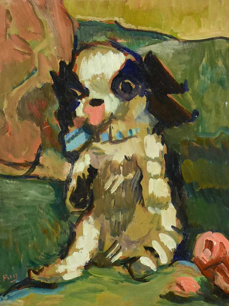 Jean Puy Spaniel Wooden Artwork