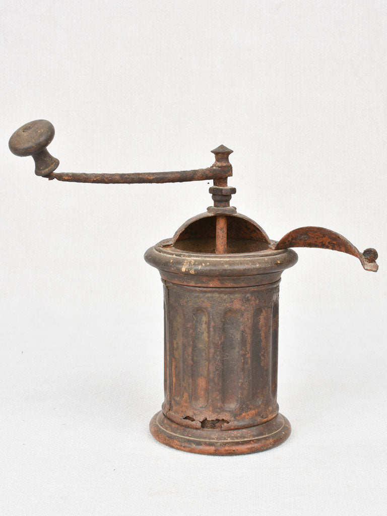 19th century French coffee mill 9"