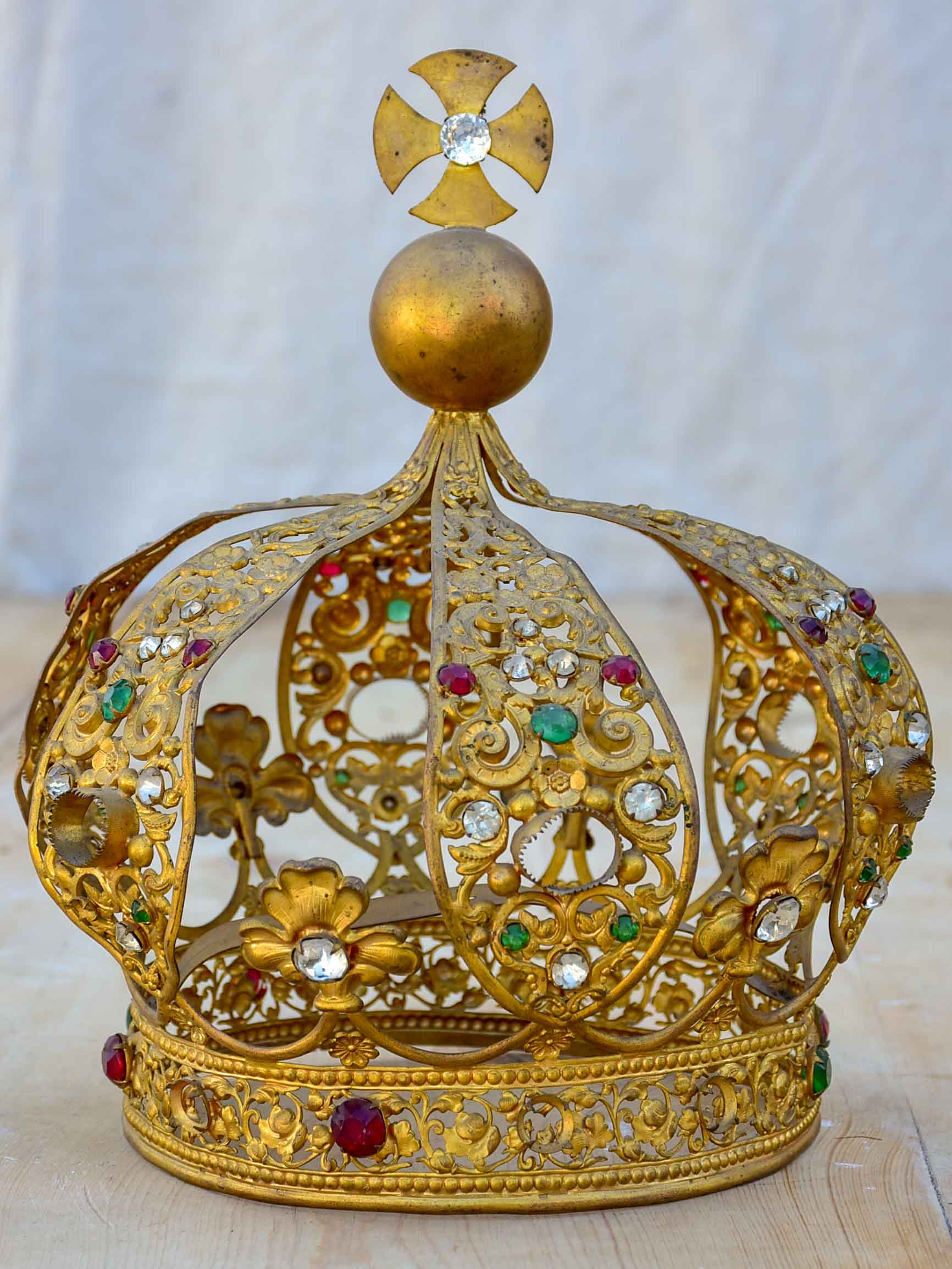 Antique French saint's crown from a church