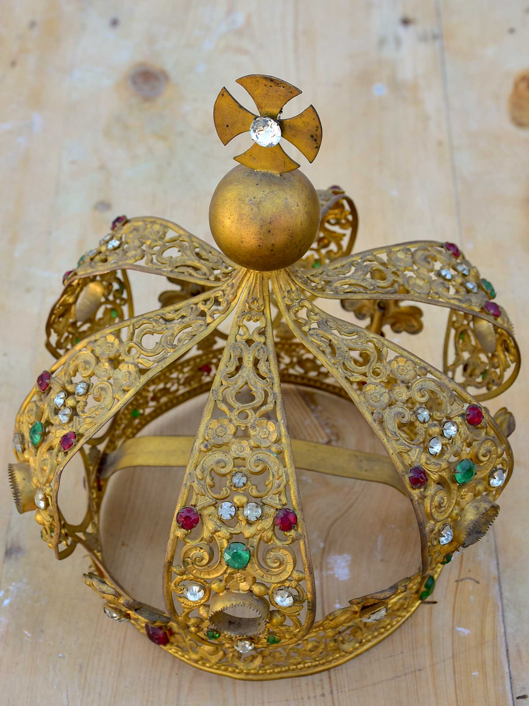 Antique French saint's crown from a church