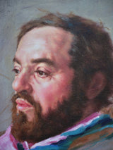 Contemporary French painting of Luciano Pavarotti by Jean-Baptiste Fournier (1959 -)