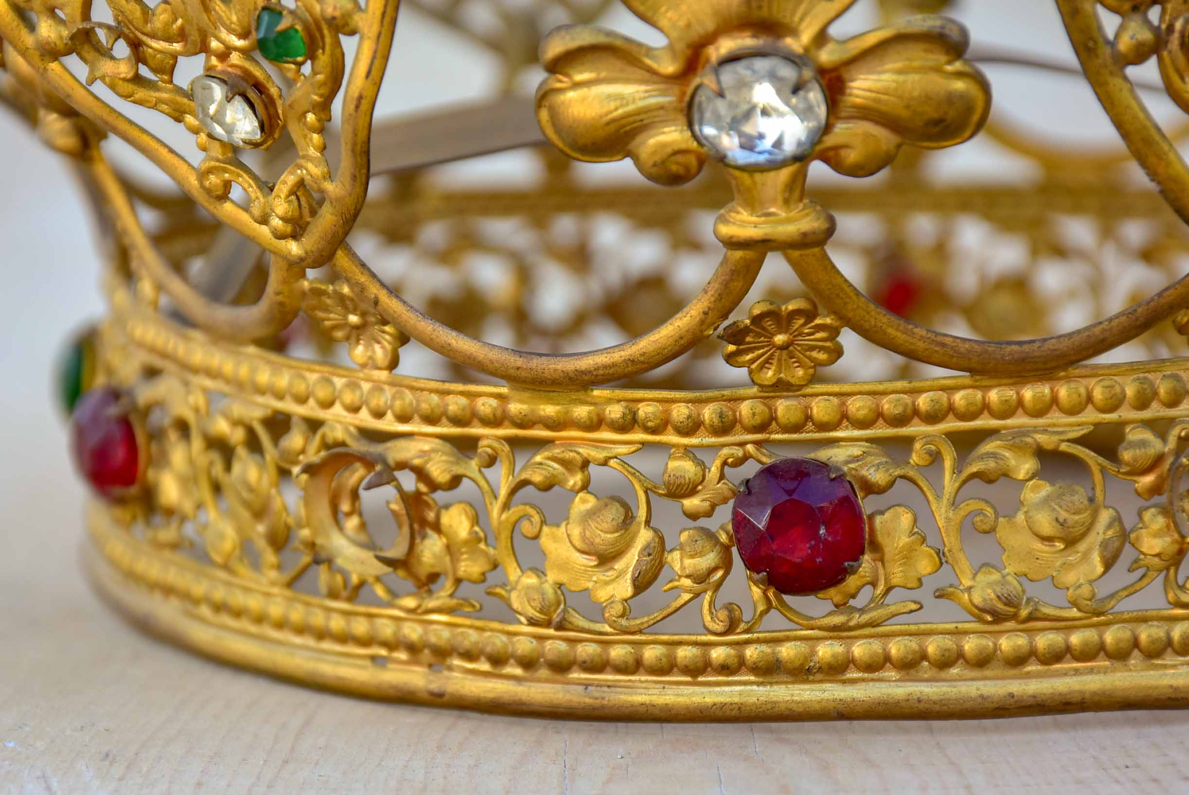 Antique French saint's crown from a church