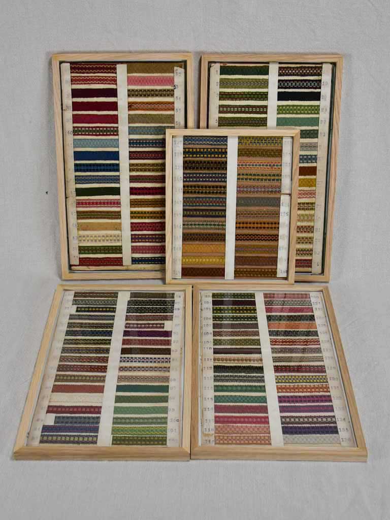 Collection of early twentieth century fabric trim samples