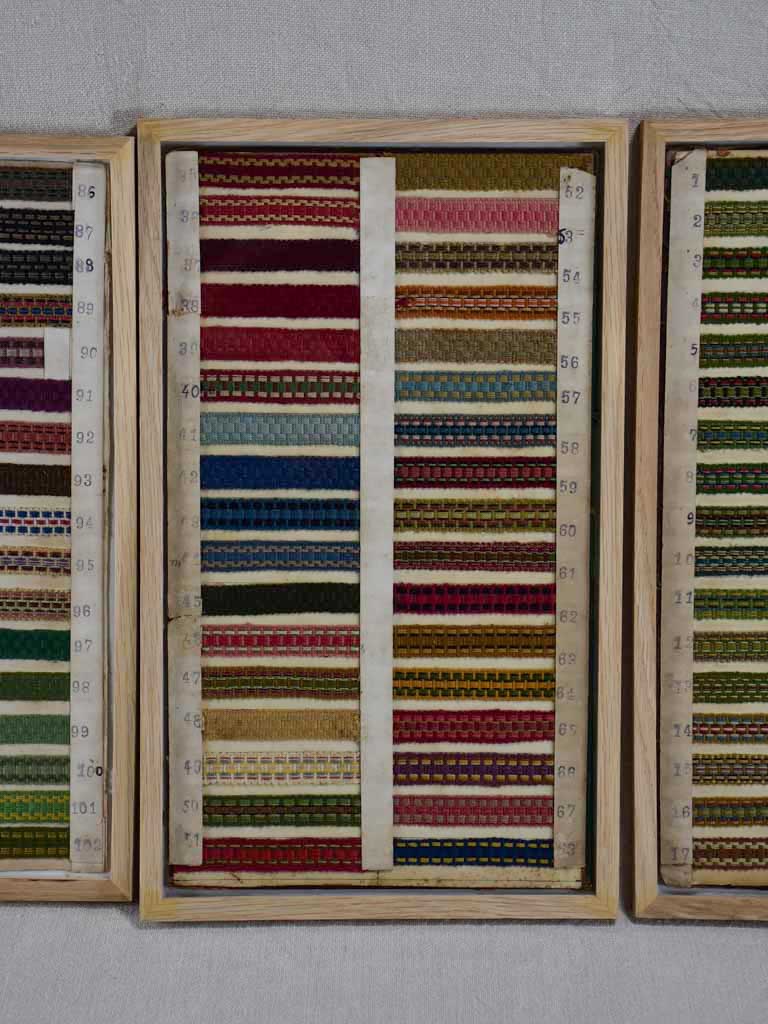 Collection of early twentieth century fabric trim samples