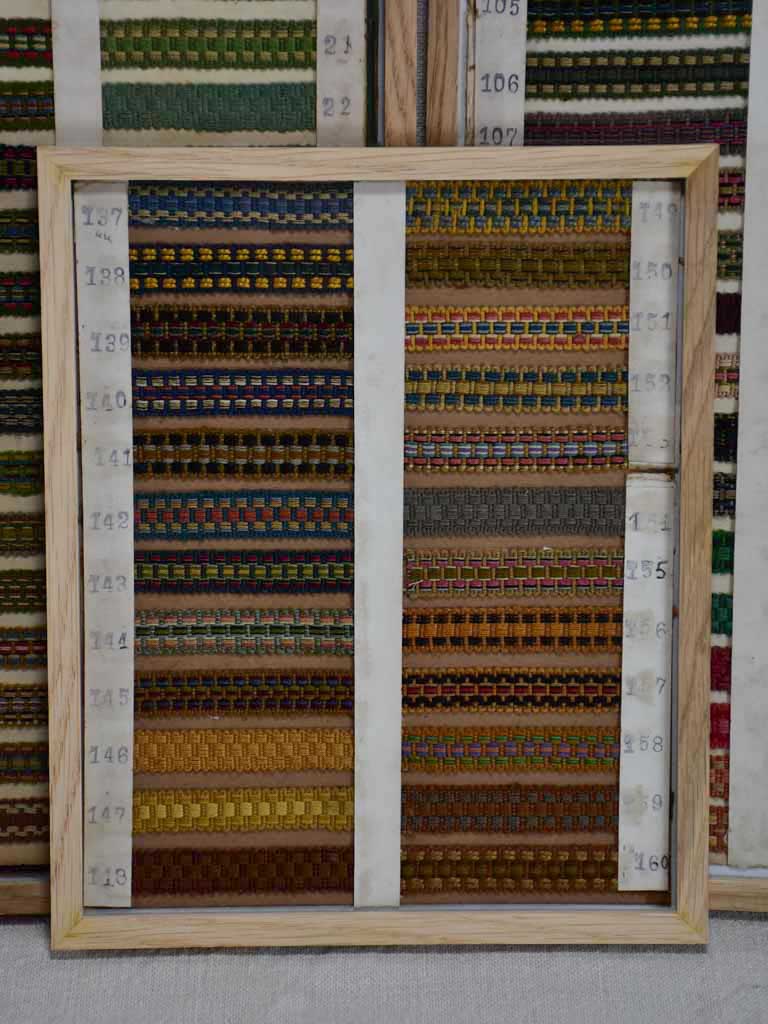 Collection of early twentieth century fabric trim samples