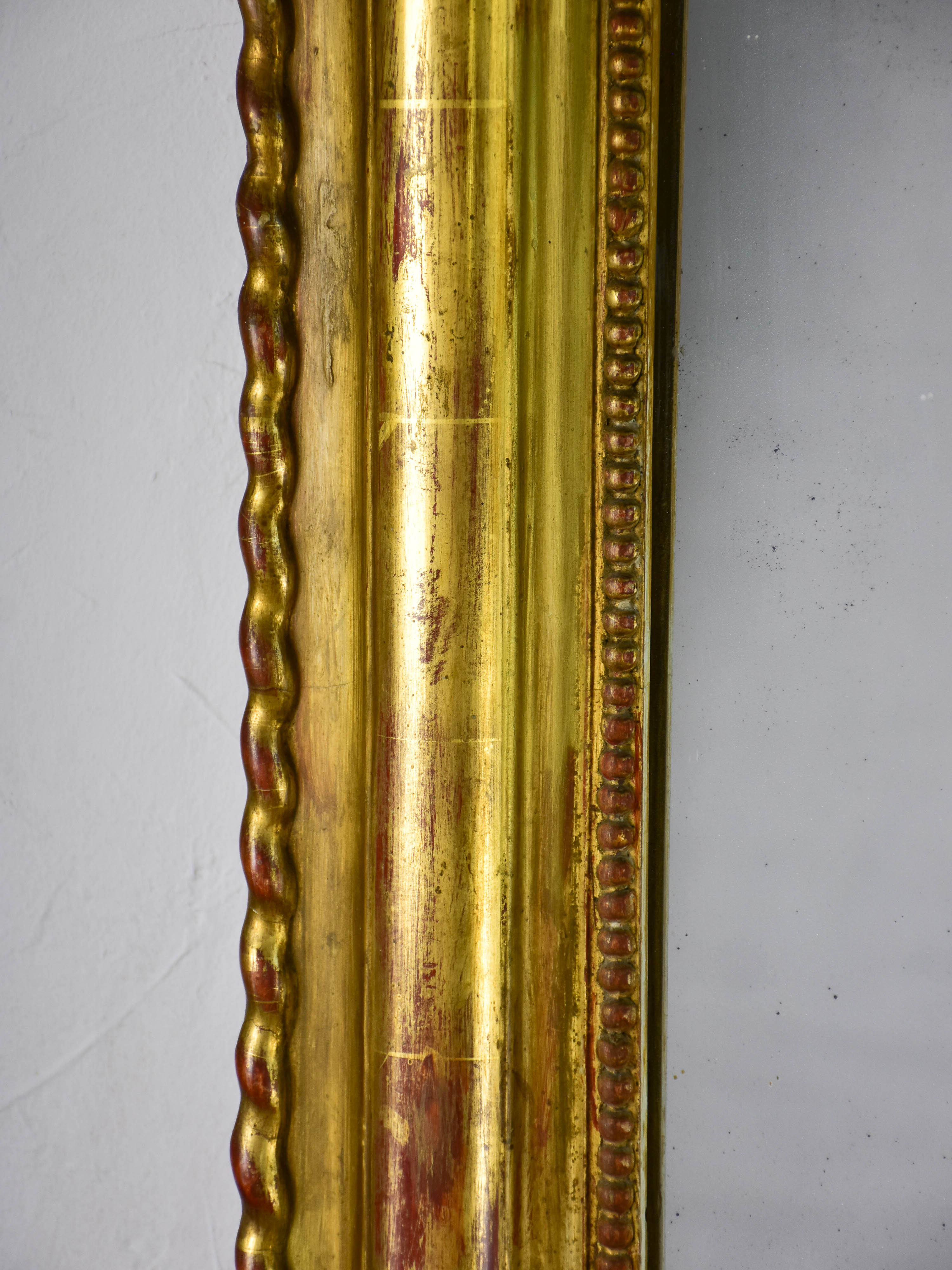 Large gilded French Louis Philippe mirror