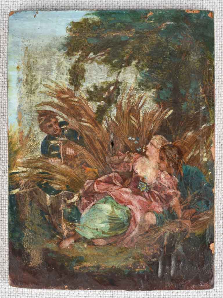 19th century miniature painting, anonymous 3¼ x 4¼""