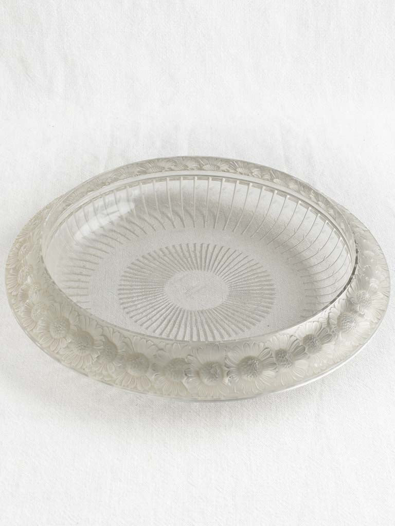 Vintage Lalique France large crystal bowl