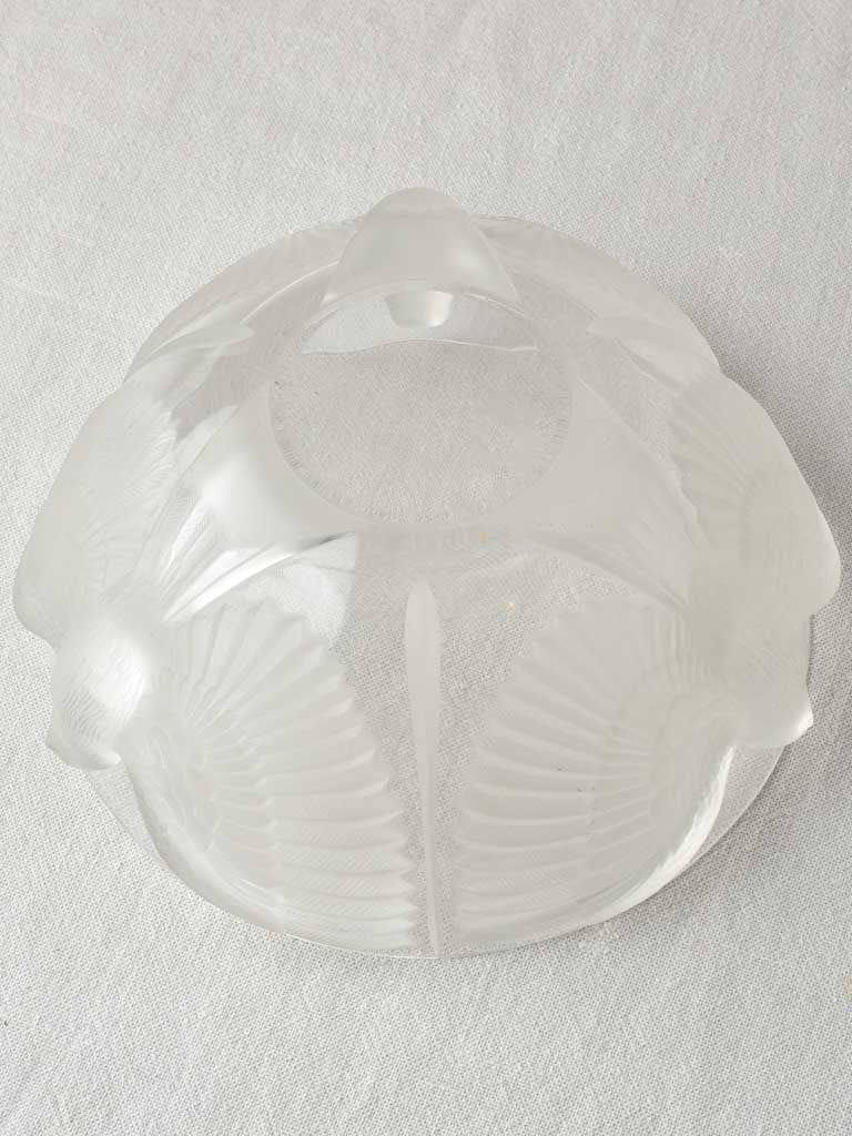 Highly-detailed crystal dish 1920s