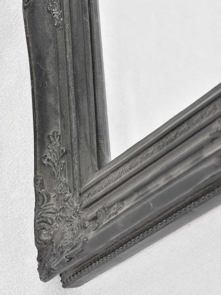 Vintage French mirror with black frame 29½" x 25¼"