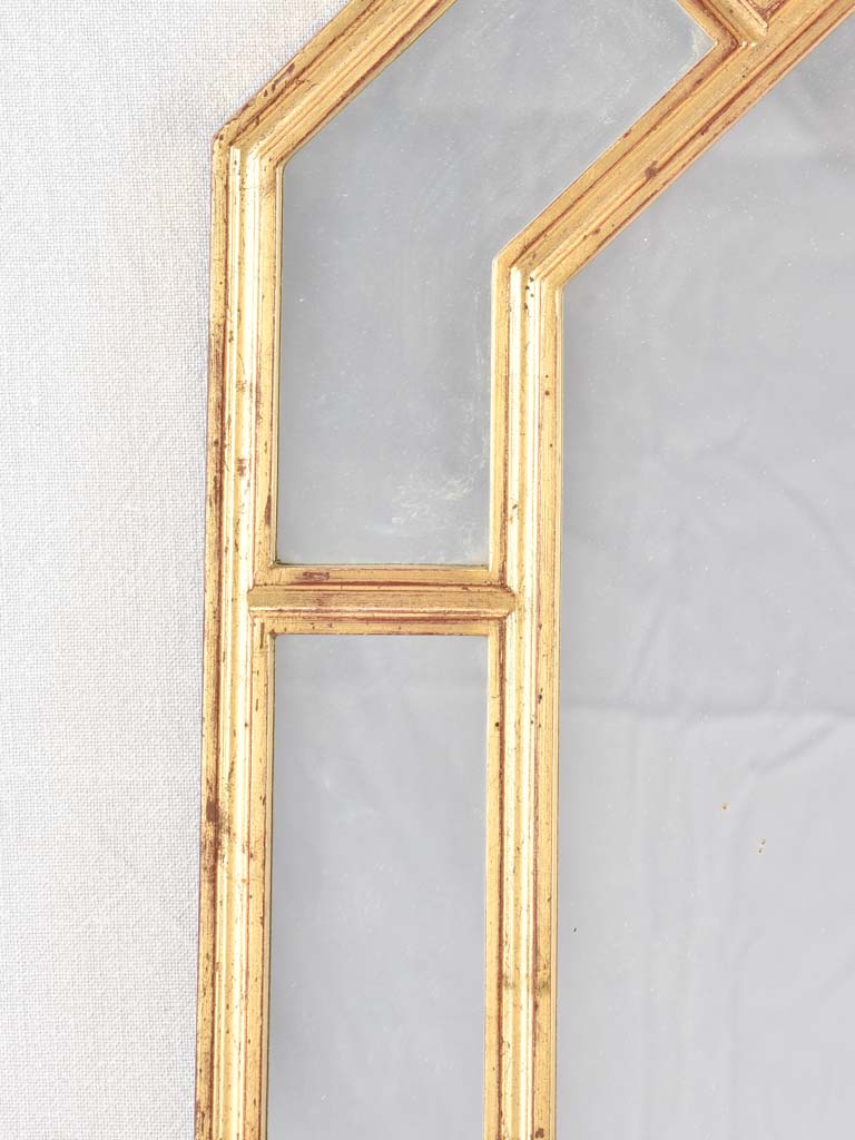 Vintage octagonal parclose mirror 35" x 26½"