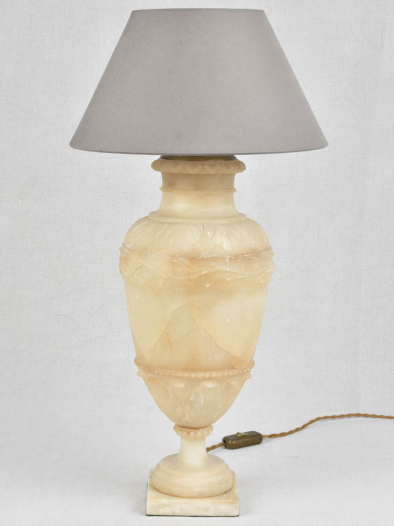 Vintage style alabaster table light