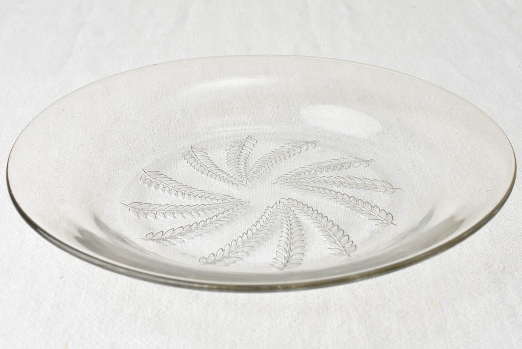 Antique 1930's Lalique Crystal Plate Collection