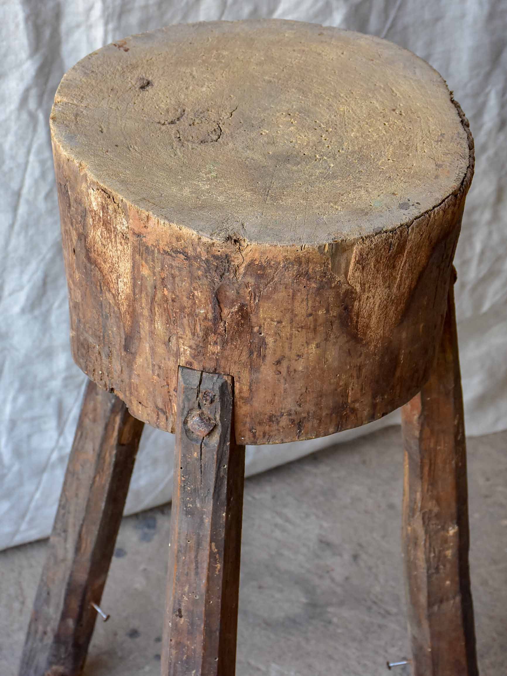 Antique French butcher's table - 2 of 2