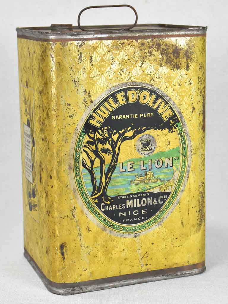 1930s olive oil container from Nice