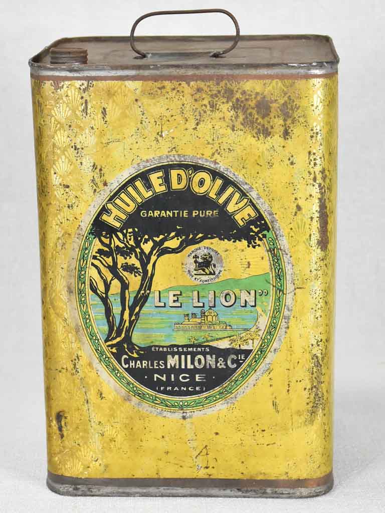 1930s olive oil container from Nice