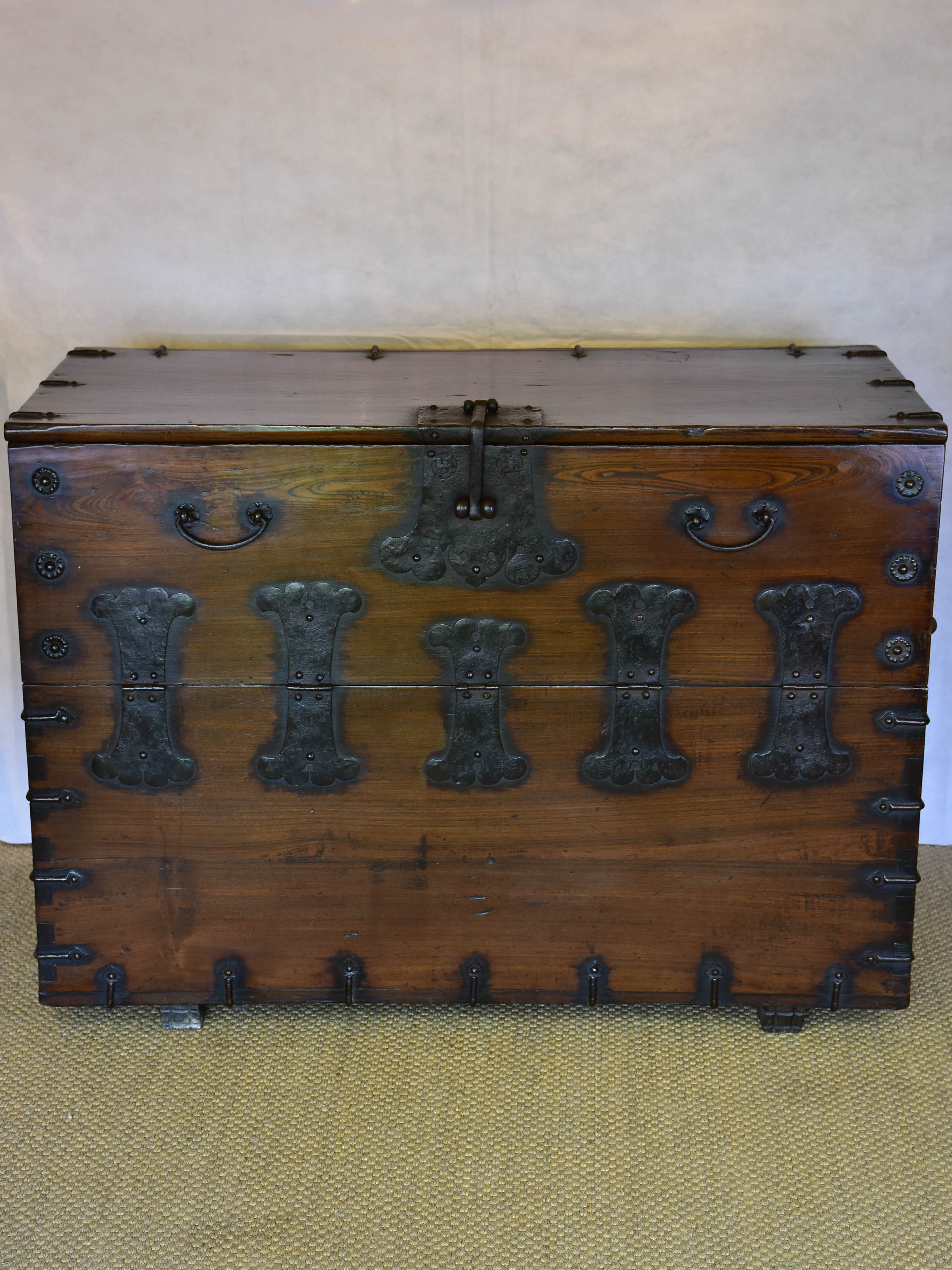 19th Century travel trunk / console