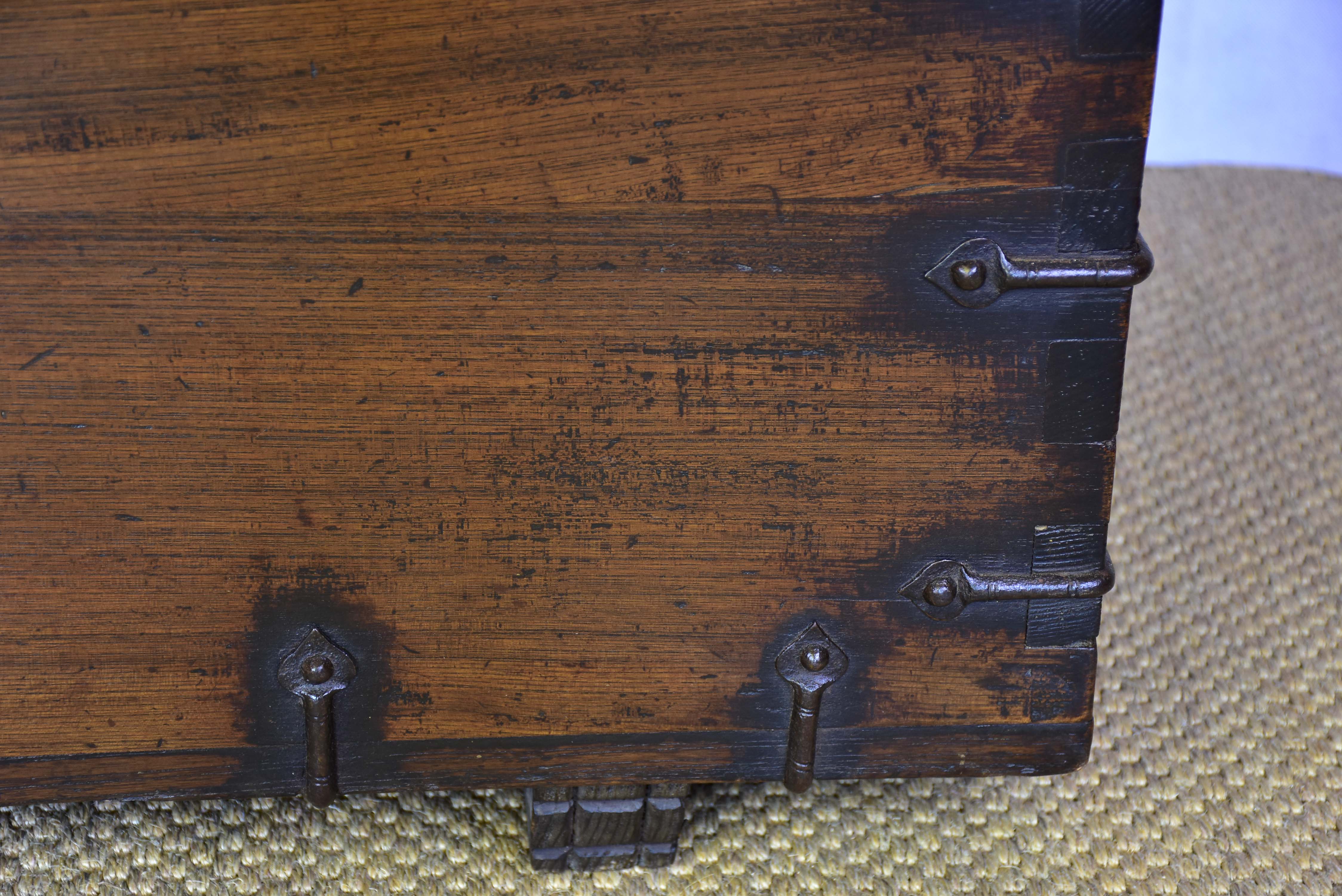 19th Century travel trunk / console