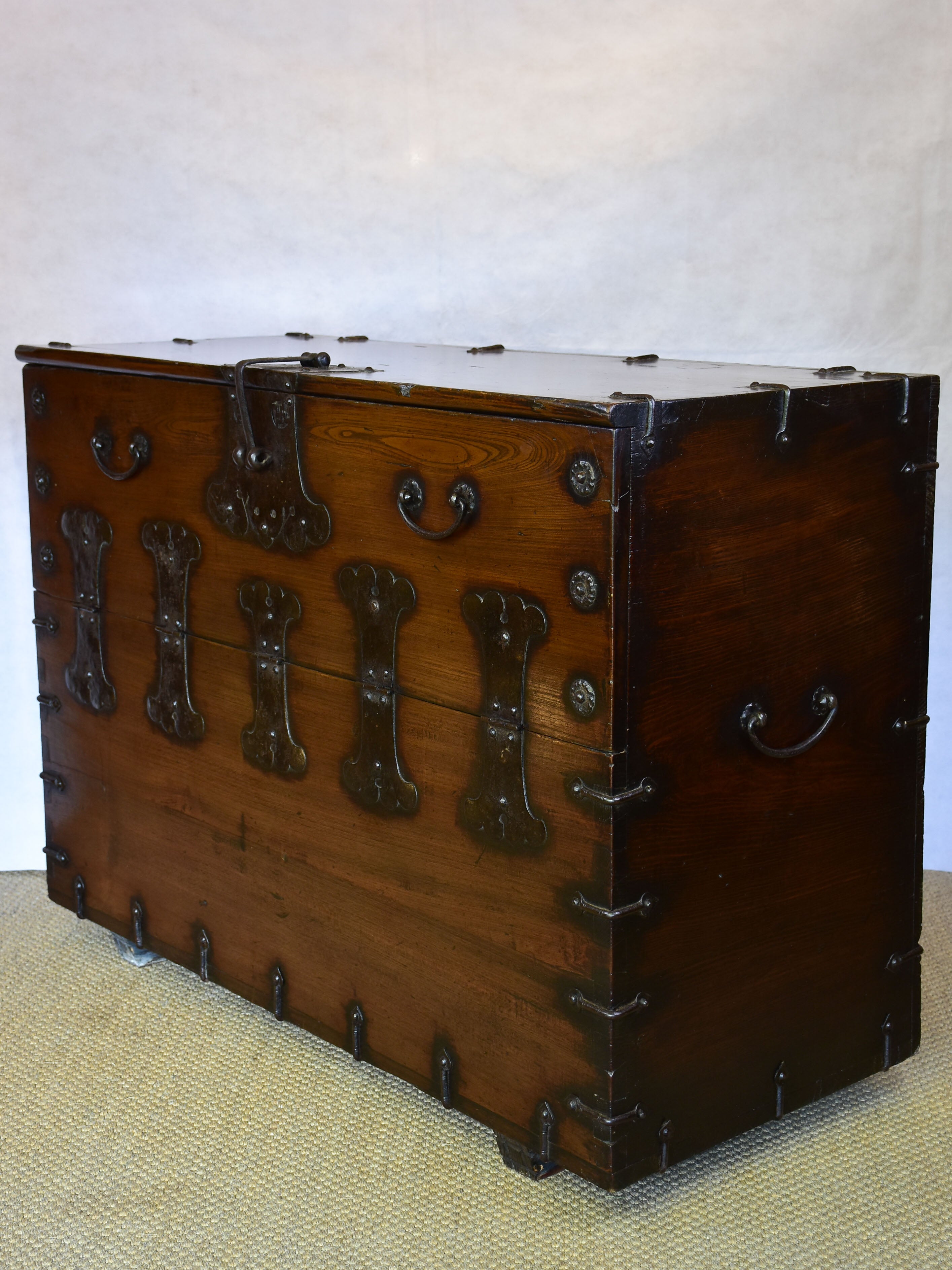 19th Century travel trunk / console