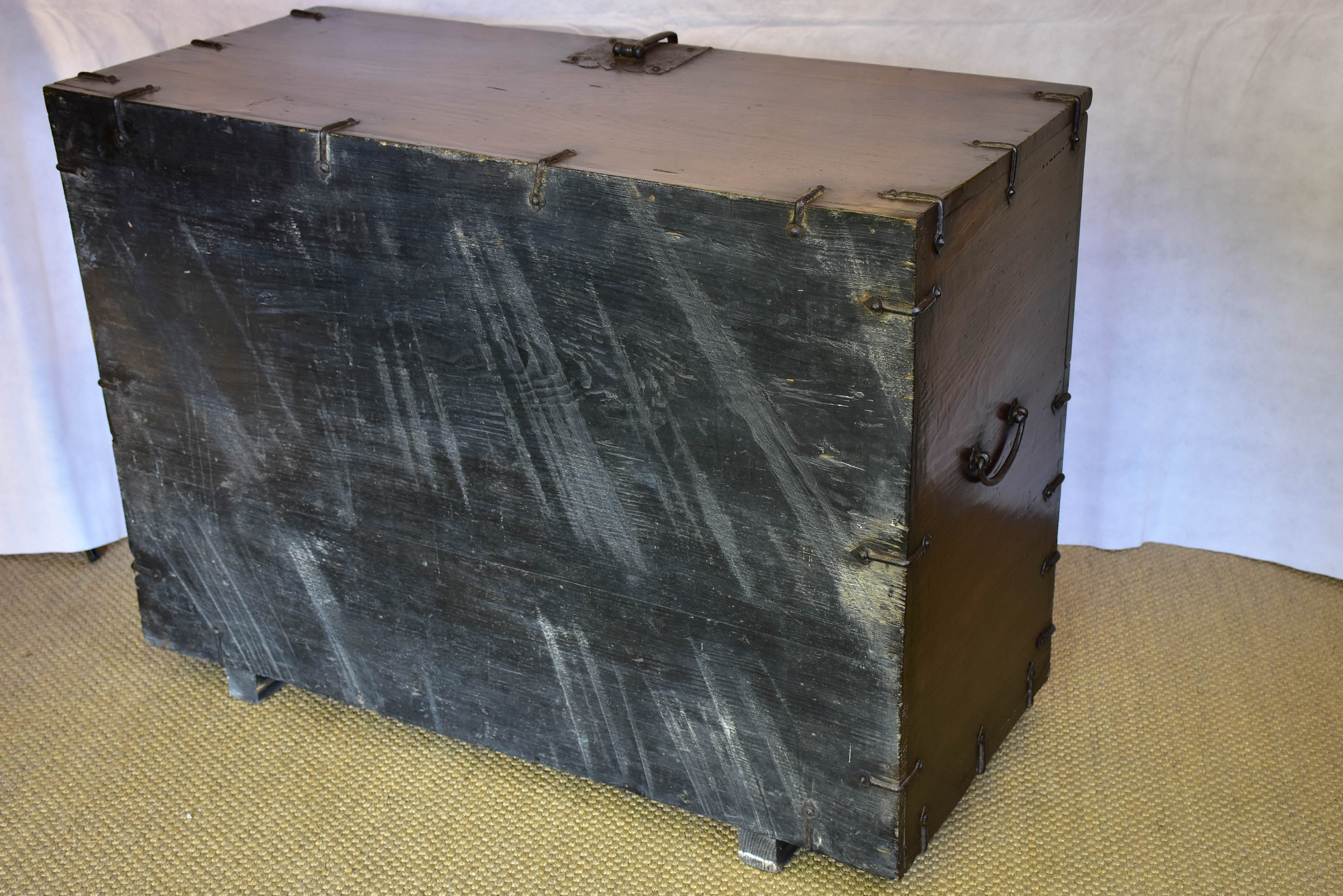 19th Century travel trunk / console