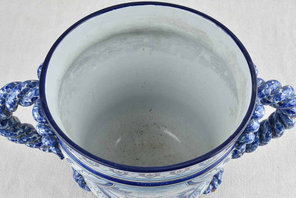 Nineteenth Century Signature Earthenware Cachepot