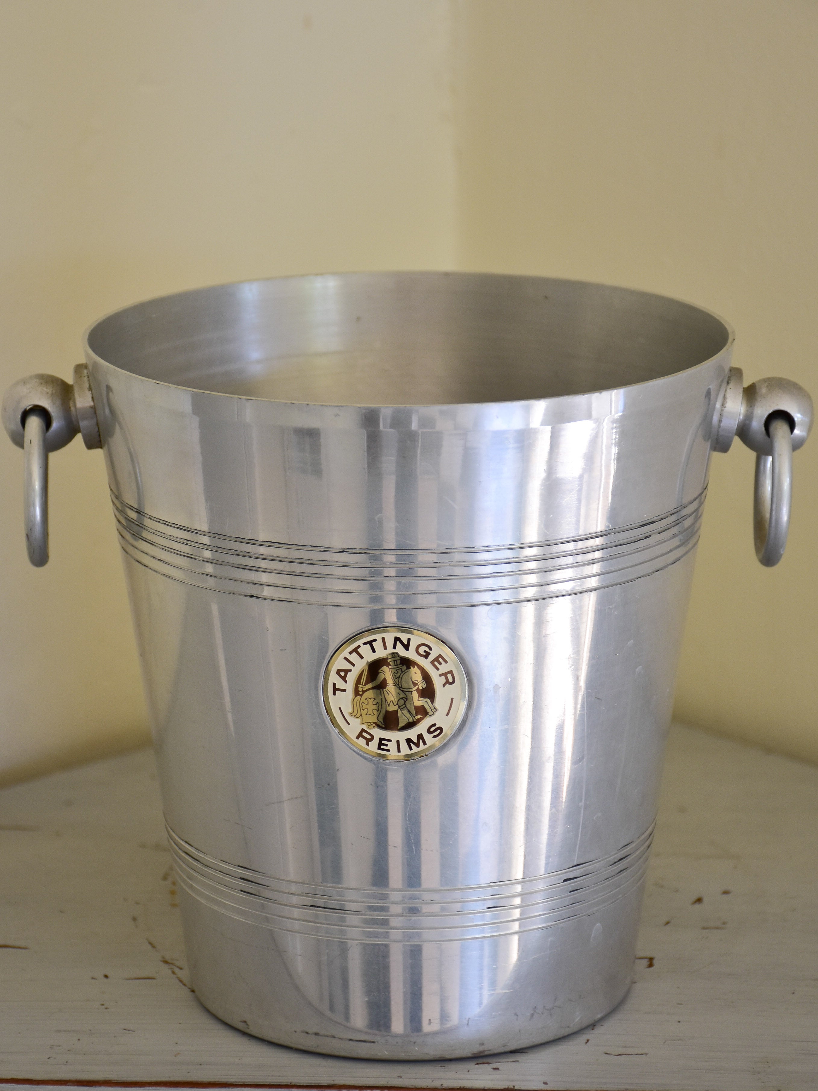 Vintage French Taittinger ice bucket