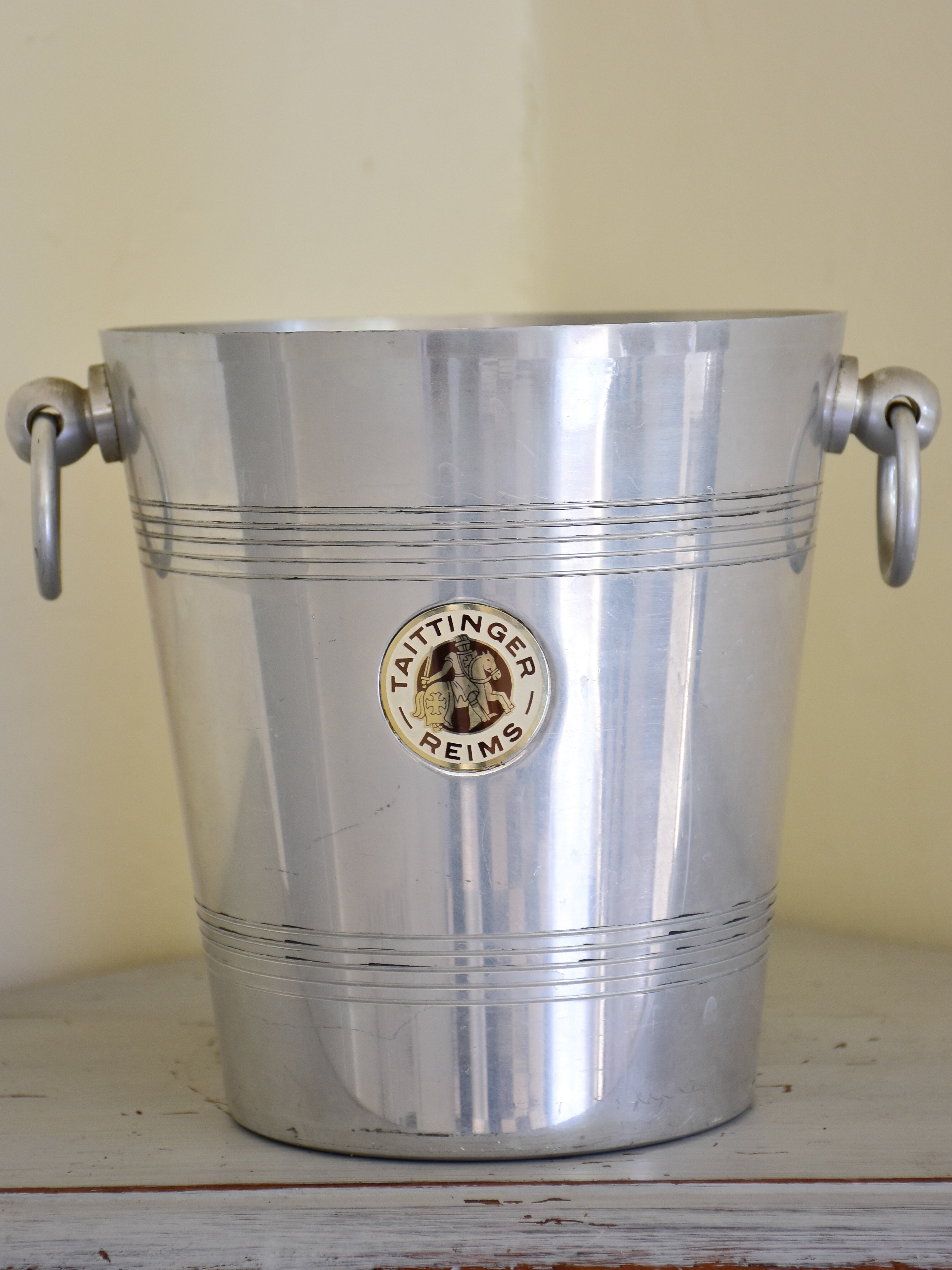 Vintage French Taittinger ice bucket