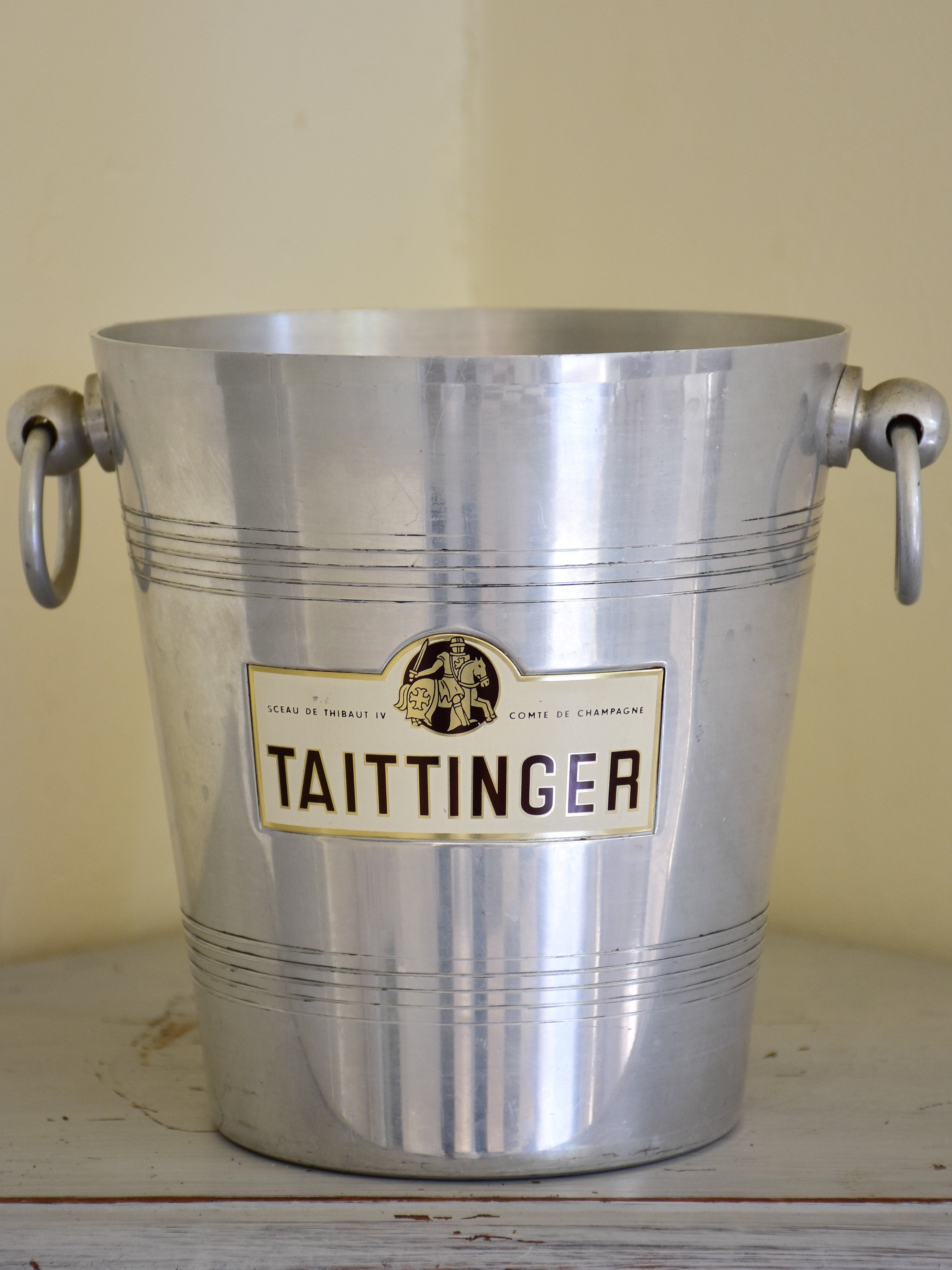 Vintage French Taittinger ice bucket